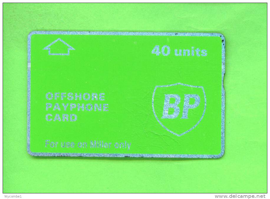 UK - Optical Phonecard/Oil Or Gas Rig Use Only As Scan - Plateformes Pétrolières