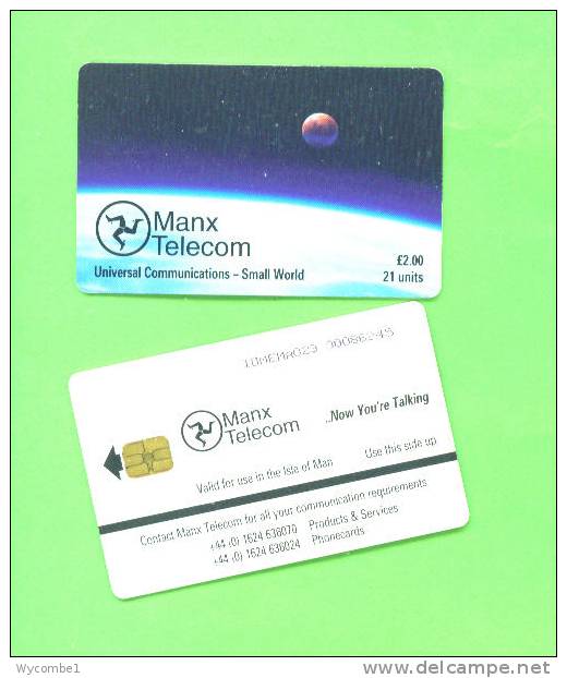 ISLE OF MAN - Chip Phonecard/Earth And Moon - [ 6] Isle Of Man