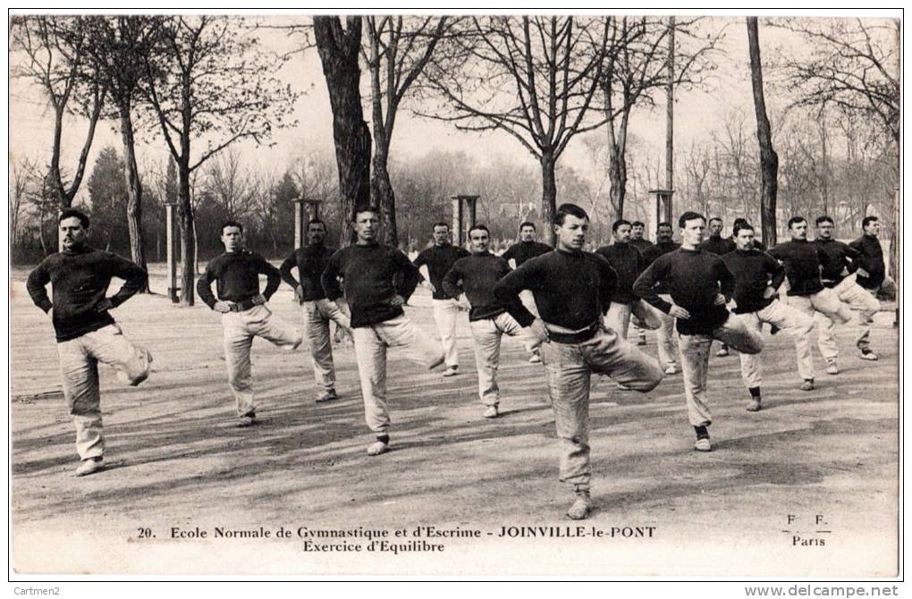 JOINVILLE-LE-PONT ECOLE NORMALE MILITAIRE DE GYMNASTIQUE ET D'ESCRIME EXCERCICE D'EQUILIBRE - Gymnastique