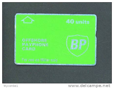 UK -  Optical Phonecard/BP Miller 40 Units - [ 2] Plataformas Petroleras