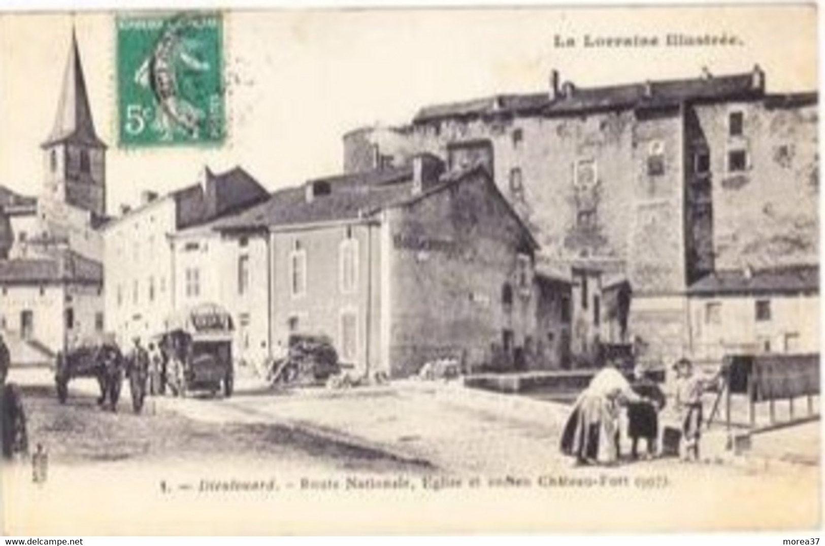 DIEULOUARD   Route Nationale Eglise Et Ancien Château Fort - Dieulouard