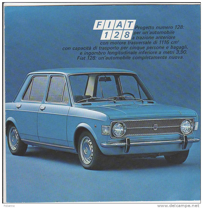 C0552 - Brochure Illustrata AUTO FIAT 128 - Motori