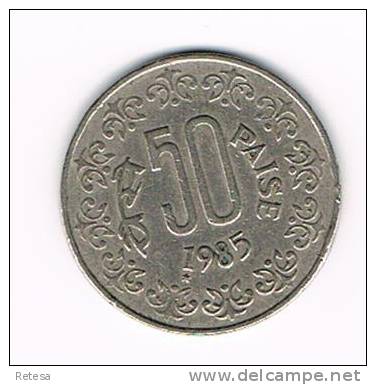 INDIA  50  PAISE  1985 - Inde