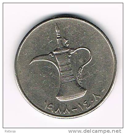 UNITED ARAB EMIRATES  1 DIRHAM 1988 - Verenigde Arabische Emiraten