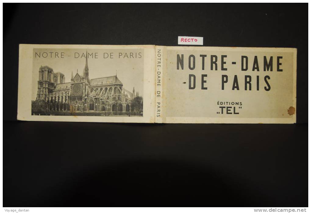 PARIS NOTRE DAME DE PARIS CARNET DE 37 CARTES POSTALES DE NOTRE DAME - Notre Dame De Paris