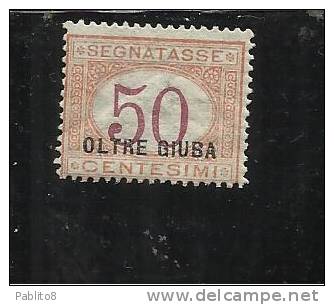 OLTRE GIUBA 1925 SEGNATASSE 50 C MNH - Oltre Giuba