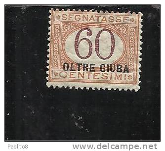 OLTRE GIUBA 1925 SEGNATASSE 60 C MNH - Oltre Giuba