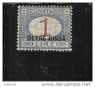 OLTRE GIUBA 1925 SEGNATASSE LIRE 1 MNH - Oltre Giuba