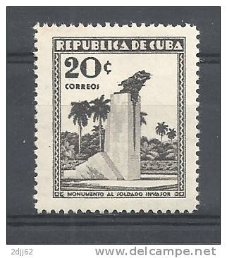 Soldat, Guerre, Mémorial  Cuba  Yv   216  MNH**   (ETR689) - Monumenti