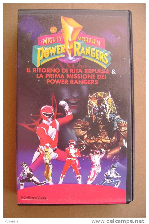 PAZ/8 Mighty Morph´n POWER RANGERS 1 - IL RITORNO DI RITA REPULSA &  I MISSIONE DEI POWER RANGERS VHS PolyGram Serie TV - Sci-Fi, Fantasy