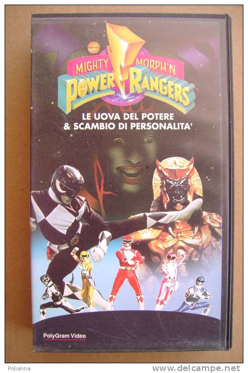 PAZ/9 Mighty Morph´n POWER RANGERS 4 - LE UOVA DEL POTERE & SCAMBIO DI PERSONALITA´ VHS PolyGram Serie TV - Ciencia Ficción Y Fantasía