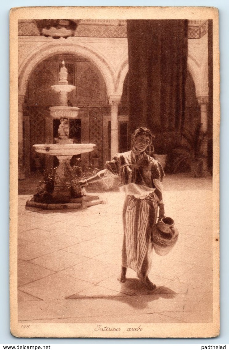 POSTCARD INTÉRIEUR ARABE L AND L PUBLISHERS ARAB NATIVE WOMAN IN DRESS GARB - Unclassified