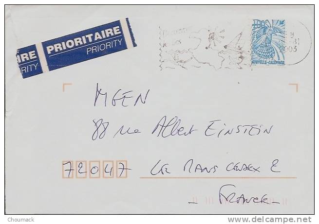 LETTRE NOUVELLE CALEDONIE Oblitération  2003 - Cartas & Documentos