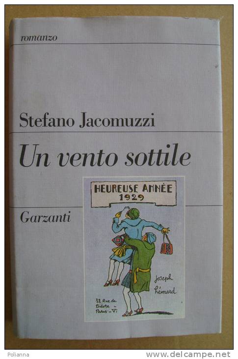 PAZ/12 Stefano Jacomuzzi UN VENTO SOTTILE Garzanti I Ed.1988 - Novelle, Racconti