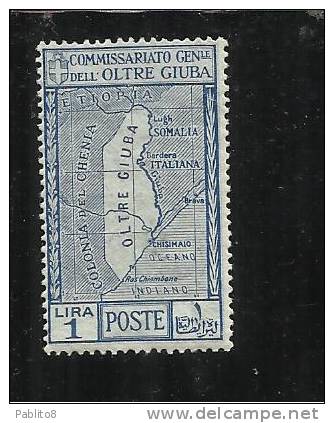 OLTRE GIUBA 1926 ANNESSIONE LIRE 1 MNH - Oltre Giuba