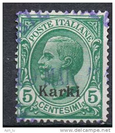 Ital. Ägäis, 1912, Karki, 5 Cent., MiNr. 4IV, Gestempelt (a010611) - Egée (Carchi)