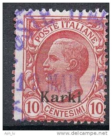 Ital. Ägäis, 1912, Karki, 10 Cent., MiNr. 5IV, Gestempelt (a010612) - Egée (Carchi)