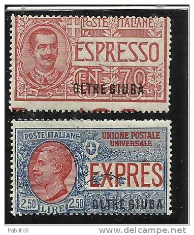 OLTRE GIUBA 1926 ESPRESSI SERIE COMPLETA MNH - Oltre Giuba