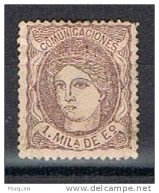 Sello 1 Milesima Alegoria 1870, Num 102 º - Used Stamps