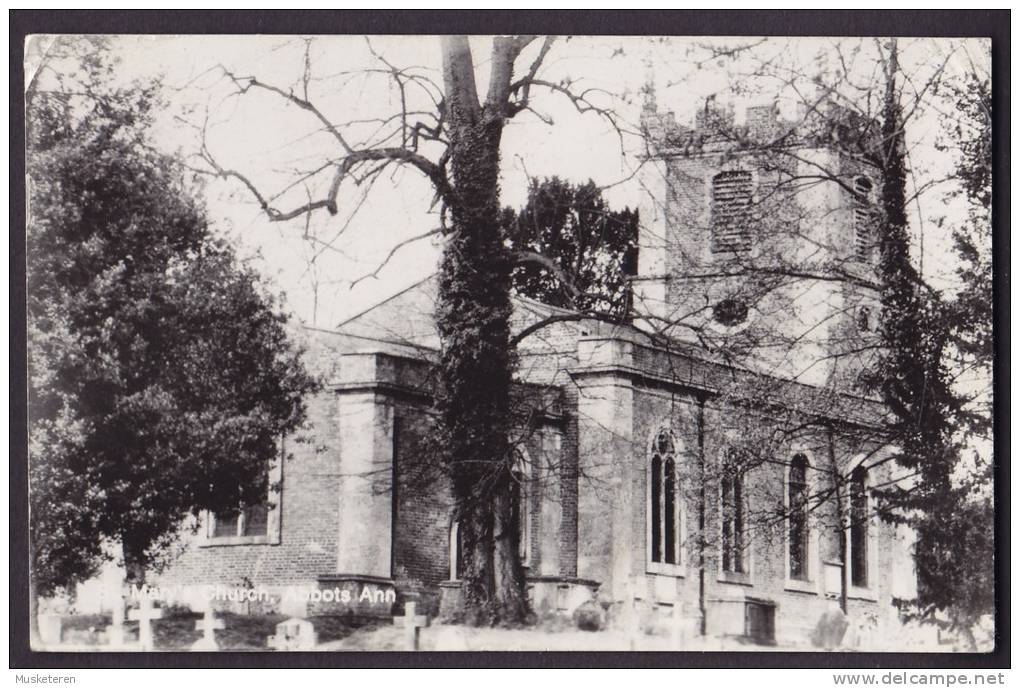 United Kingdom PPC England Mary's Church, Abbots Ann Echte Real Photo Véritable - Autres & Non Classés