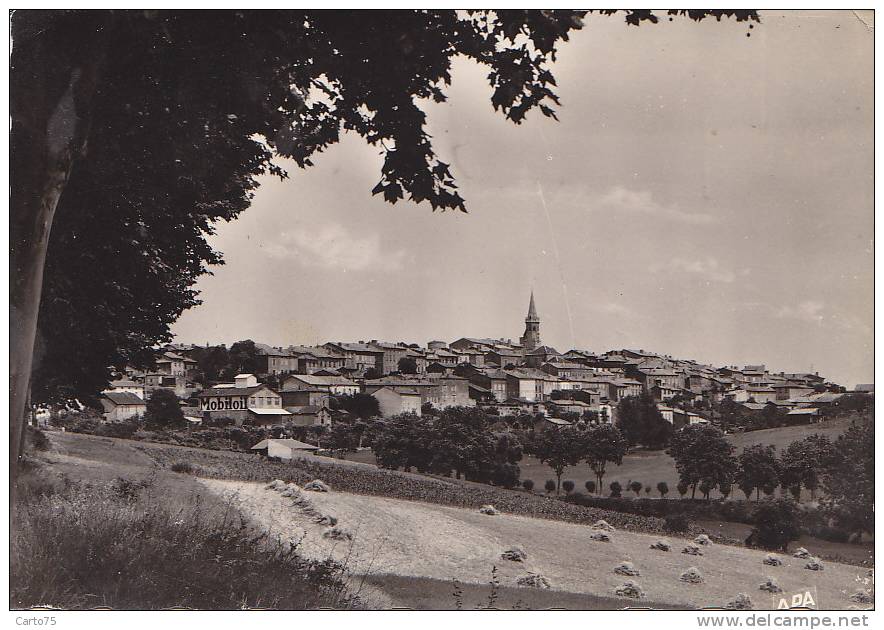 Puylaurens 81 - Panorama Pris De La Route De Toulouse -  Cachet - Puylaurens