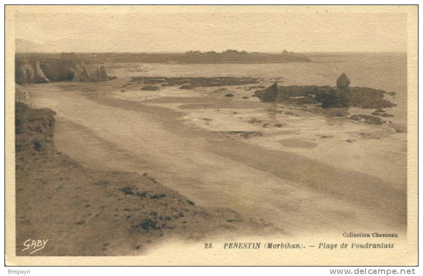 56 - CPA Penestin - Plage De Poudrantais - Pénestin