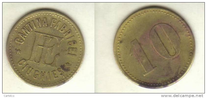 Romania - Old Token - Ciughies - Cantina Fabricei - 10 - Altri & Non Classificati