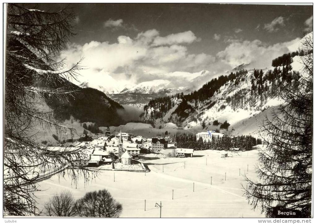 Bergün - Dorf Im Winter             Ca. 1950 - Bergün/Bravuogn