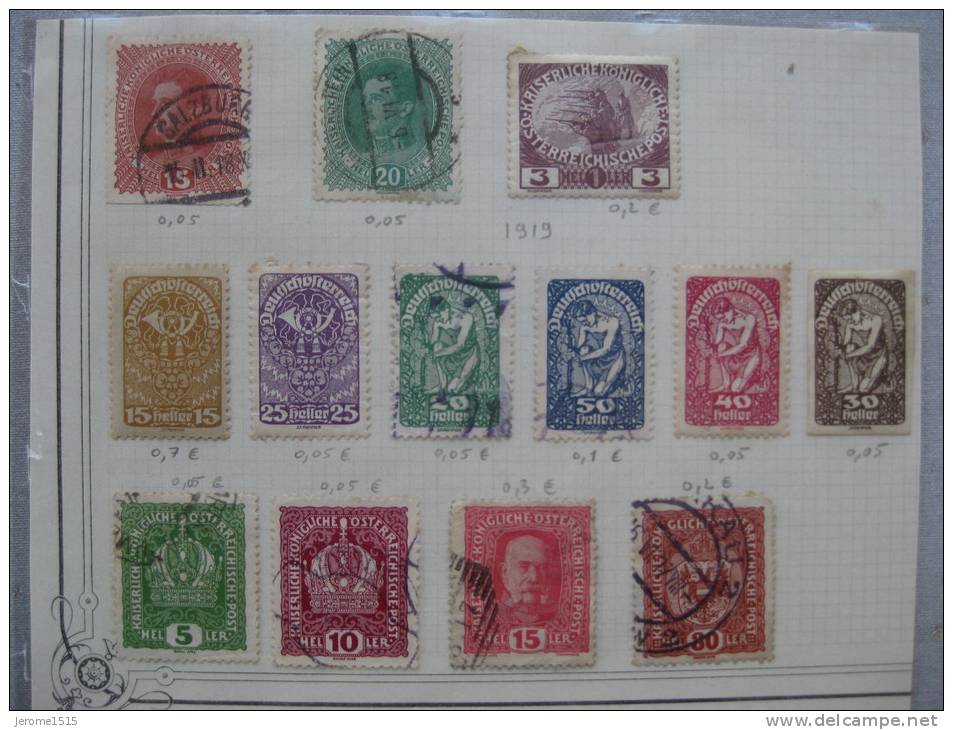 Timbre  Autriche : Lot 1919 - Gebruikt