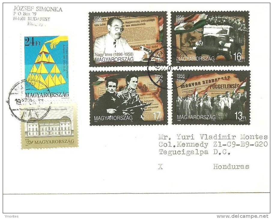 Cover Hungary To Honduras 1997 - Brieven En Documenten