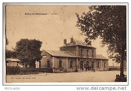 CPA 51 RILLY LA MONTAGNE - La Gare (2) - Rilly-la-Montagne