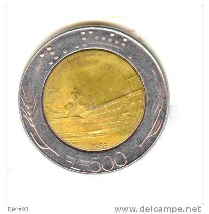 0003 G  Italien 1978   500 Lira M. Blindenschrift - 500 Lire