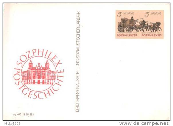 DDR / GDR - Postkarte Ungbraucht / Postcard Mint (z001) - Postcards - Mint