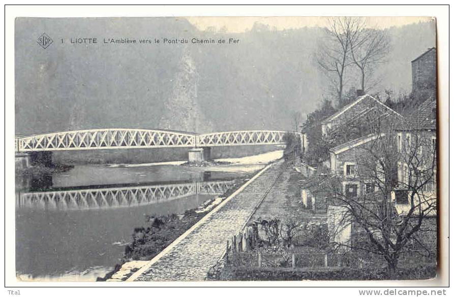 D8936 - LIOTTE - L' Amblève Vers Le Pont Du Chemin De Fer " SBP 1" - Comblain-au-Pont