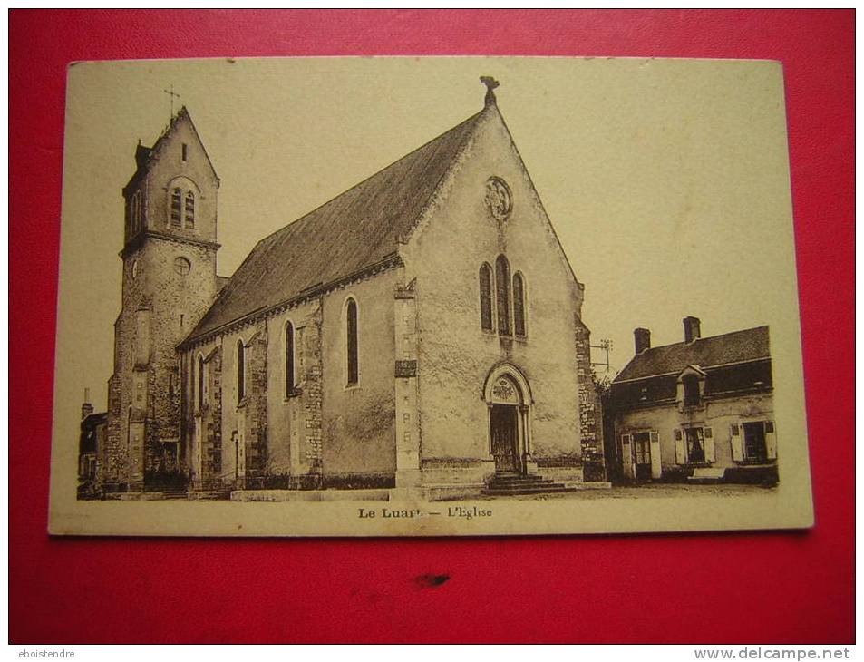 CPSM OU CPA-72-LE LUART-L'EGLISE-NON VOYAGEE-PHOTO RECTO / VERSO- - Autres & Non Classés