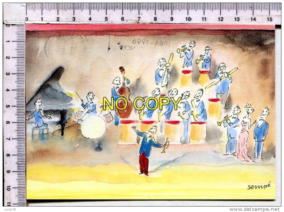 CPM   -  Illustration  :  Fred Cazenave  Big Band -  SEMPE - - Sempé