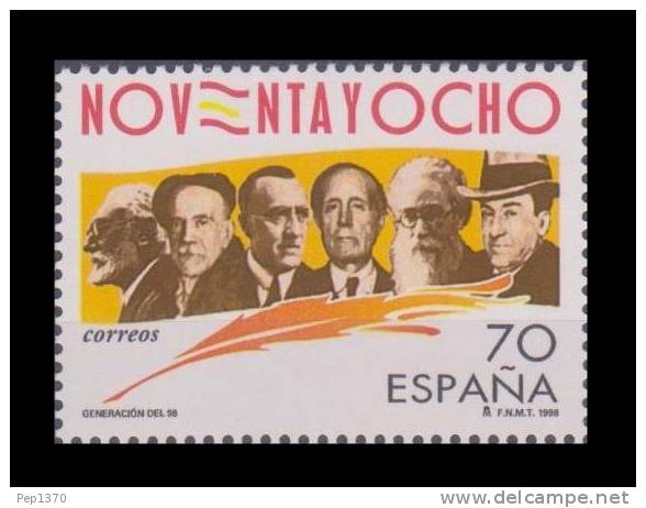 ESPAÑA 1998 - LITERATURA - GENERACION DEL 98 - Edifil Nº 3536 - Yvert 3111 - Neufs