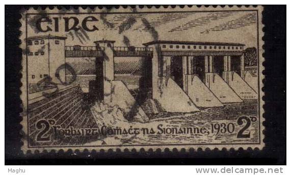 Ireland Used 1930, Hydro-Electric  Project, Dam, Energy, Electricity, - Used Stamps