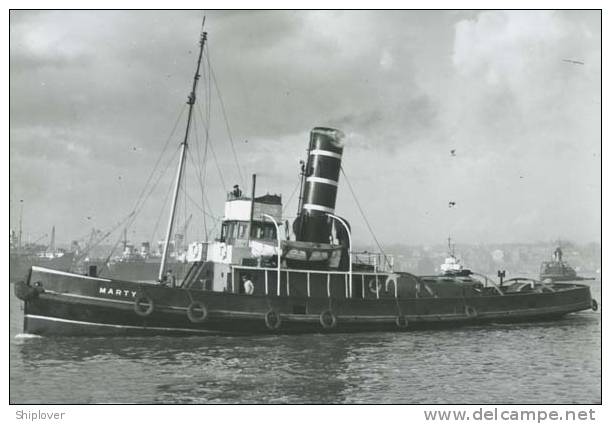 Remorqueur MARTY -  Photo Ancienne A. Duncan - Tugboats