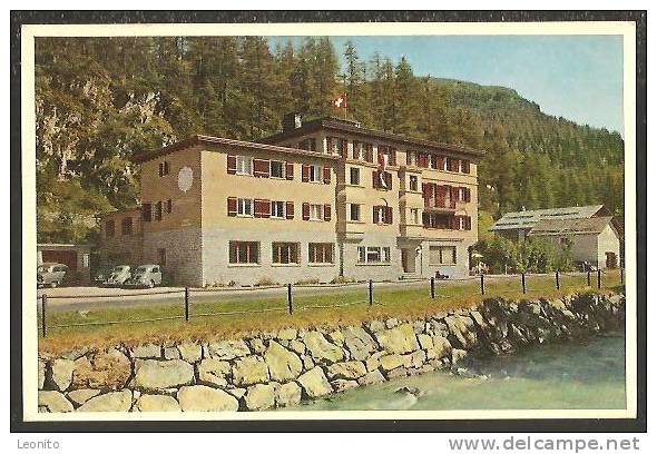 Sils-Maria Segl Hotel MARIA Engadin Pro Patria Briefmarke 1958 - Sils Im Engadin/Segl