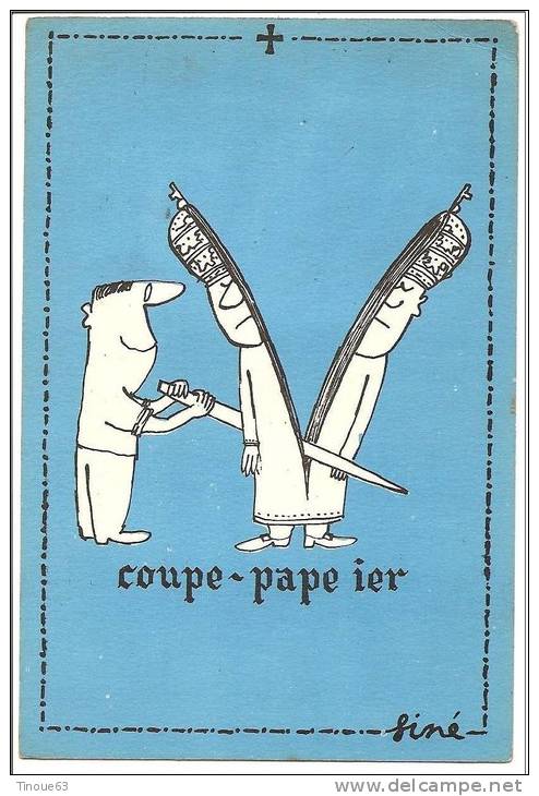 Illustratueur SINE - (Pape) - Coupe Pape Ier - C By Siné - L. A. Paris - Sine