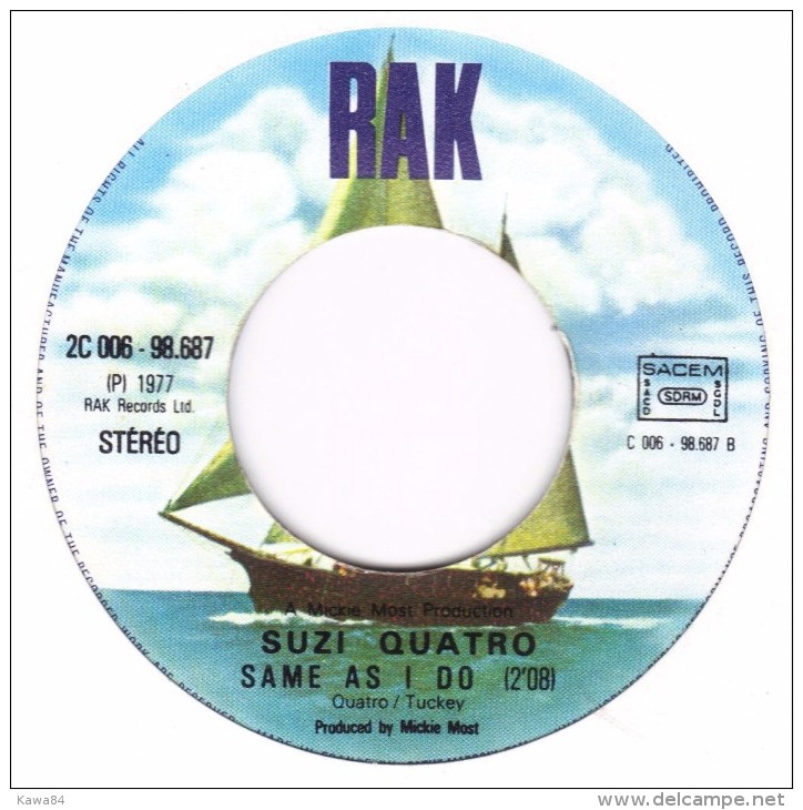 SP 45 RPM (7")  Suzi Quatro  "  Tear Me Apart   " - Rock