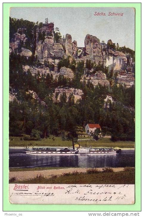 GERMANY - Bastei Bei Dresden, Panorama, Year 1921, No Stamps - Bastei (sächs. Schweiz)