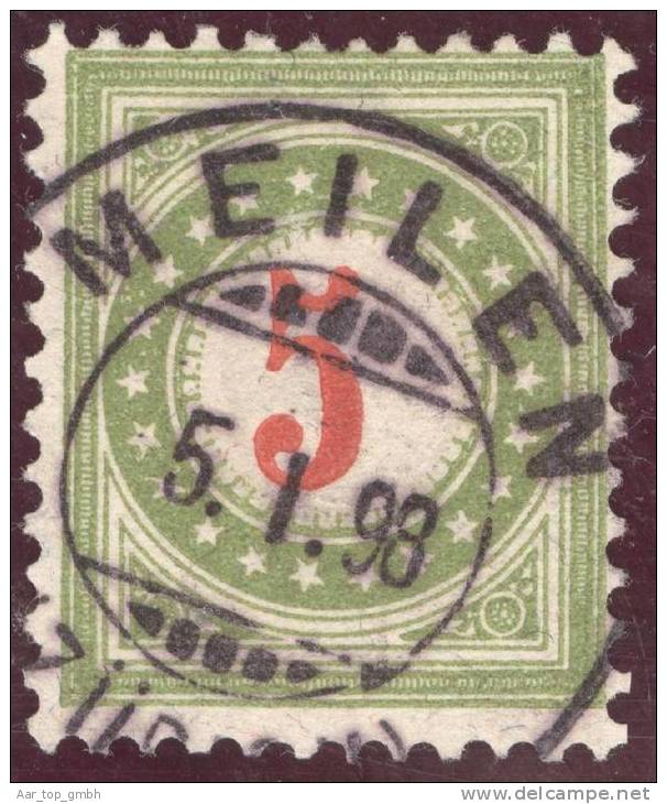 Heimat ZH MEILEN 1898-01-05 Vollstempell Auf Zu#17FIIN Portomarke - Segnatasse