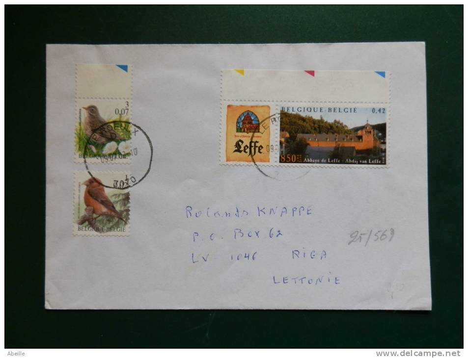 25/569   LETTRE     BELGE - Bières