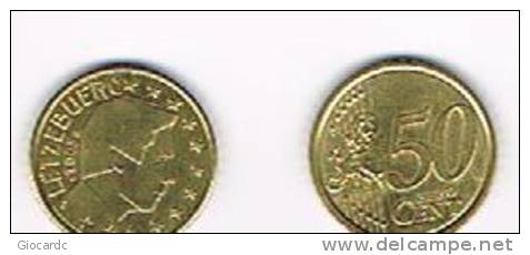 LUSSEMBURGO 50 CENT. EURO 2005 - CIRCOLATA - Luxemburgo