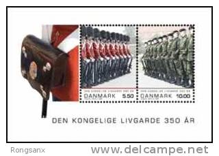 2008 DENMARK ROYAL GUARD MS OF 2V - Unused Stamps