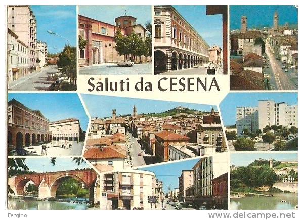 517 - CESENA - Saluti Da, Con Vedutine - Cesena