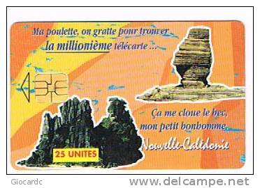 NUOVA CALEDONIA (NEW CALEDONIA)  - OPT  (CHIP) - 1997 LA MILLIONIEME TELECARTE....   - USED  -  RIF. 3707 - Montañas