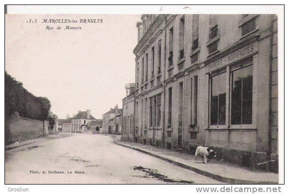 MAROLLES LES BRAULTS 1513 RUE DE MAMERS (MAGASIN DE DRAPERIE NOUVEAUTES ET CHIEN) - Marolles-les-Braults